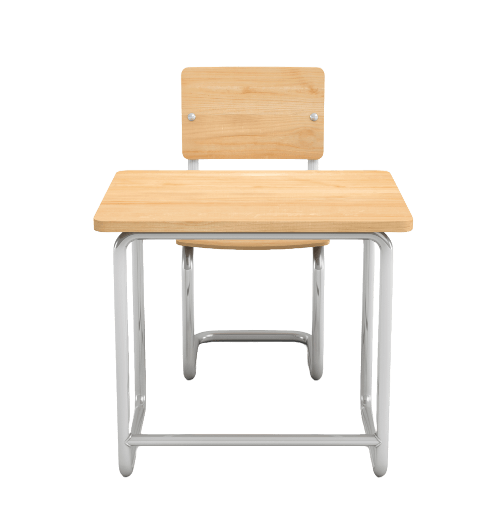 Wooden Desk And Chair - Image 2