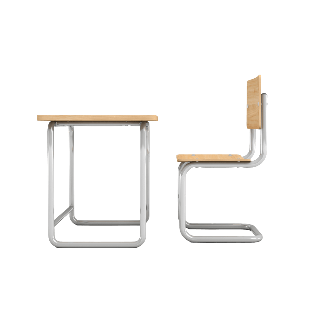 Wooden Desk And Chair - Image 3