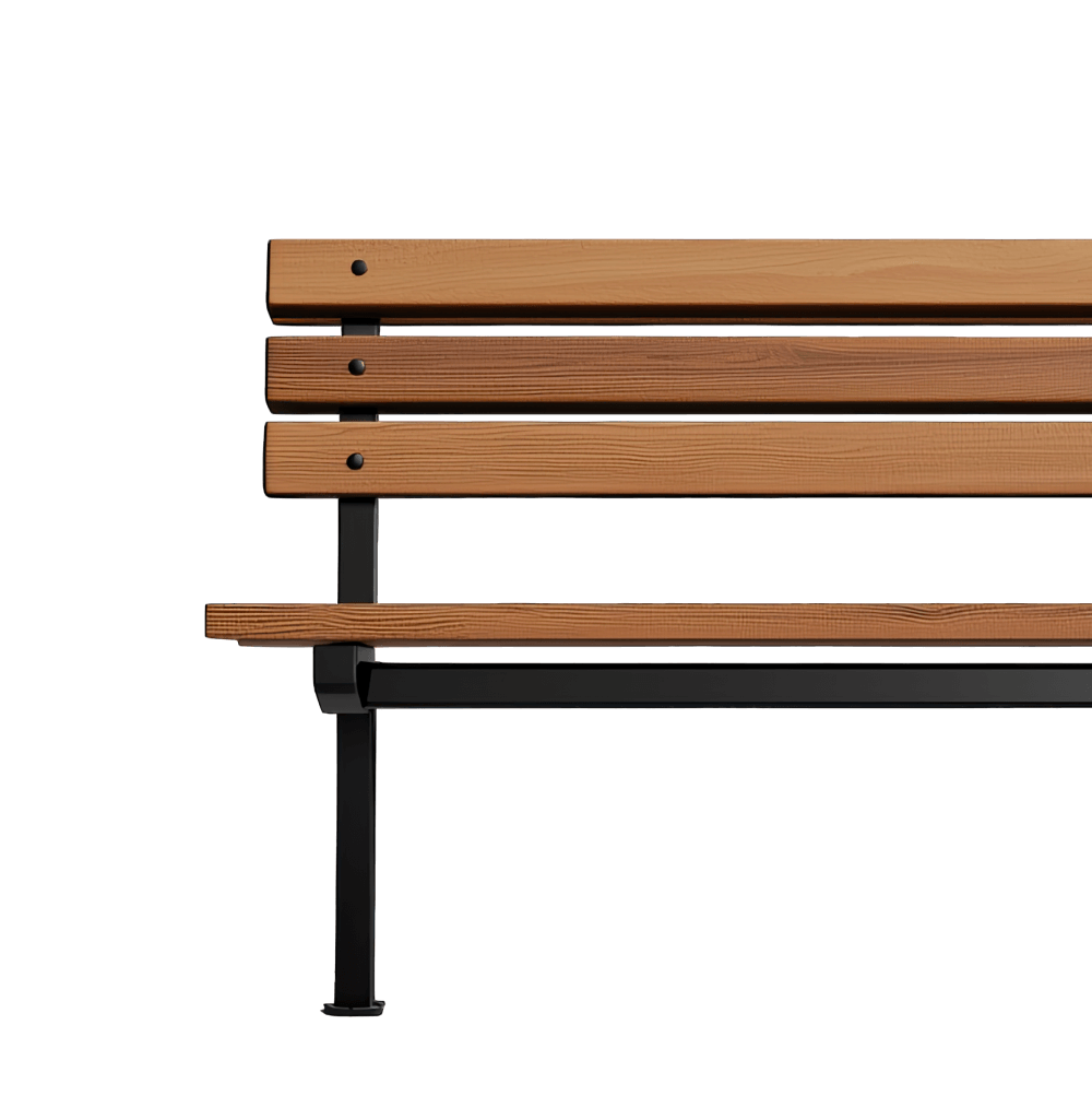 Wooden Garden Bench - Image 2