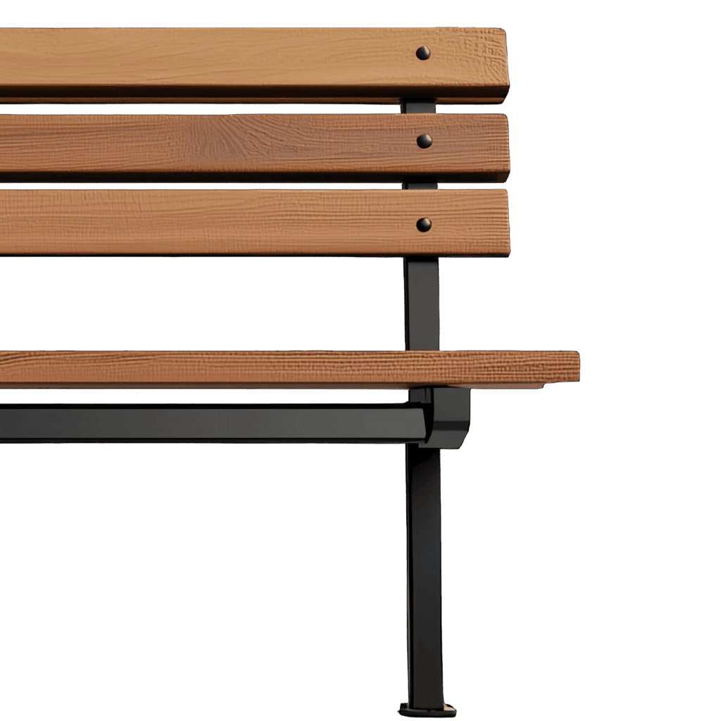 Wooden Garden Bench - Image 3