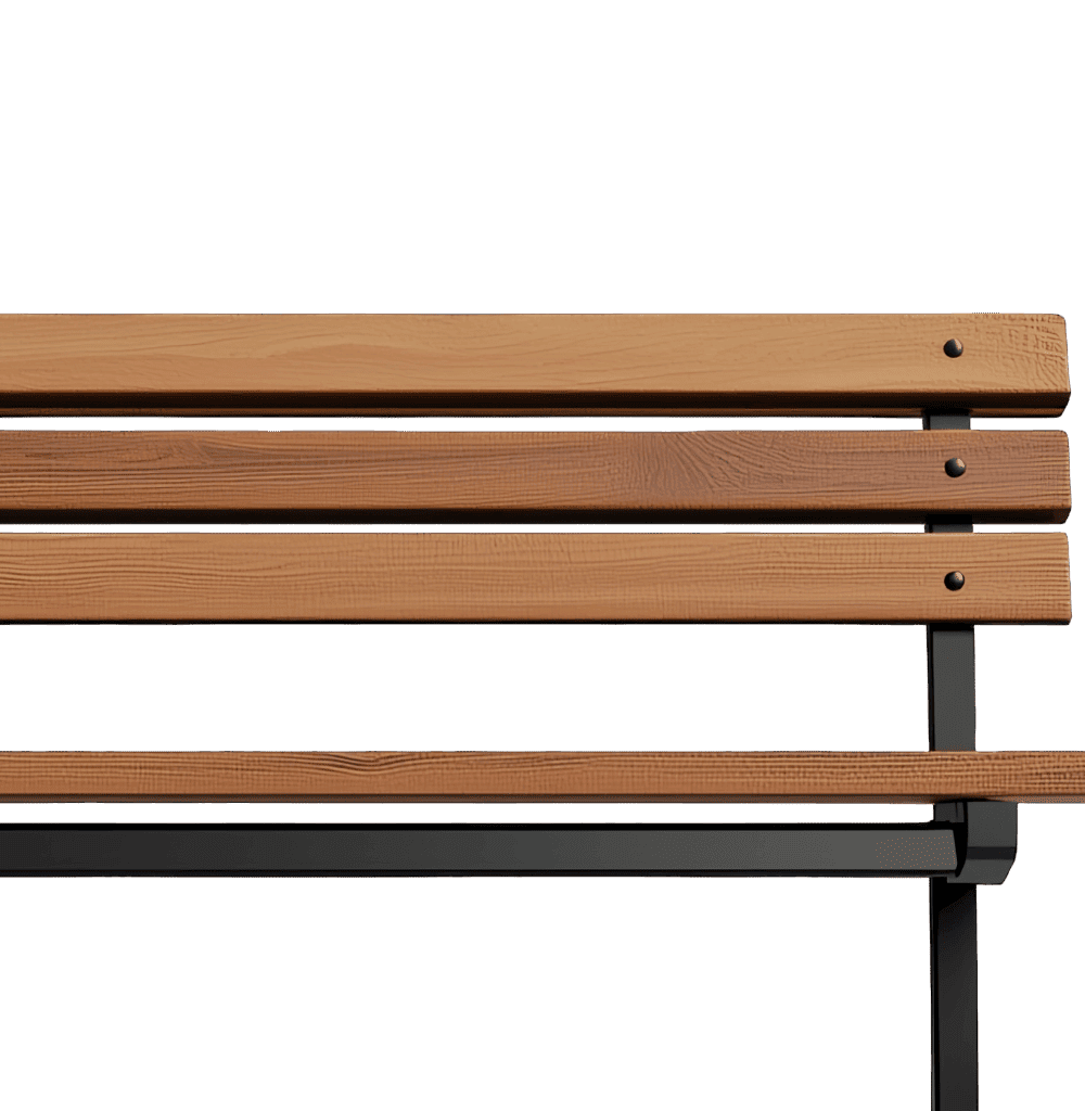 Wooden Garden Bench - Image 4