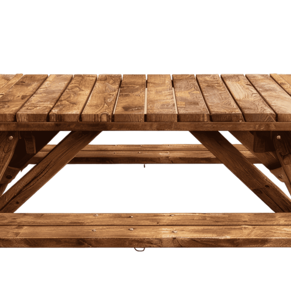 Wooden Picnic Table - Image 4
