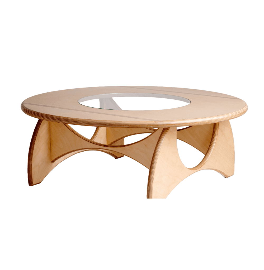 Wooden Round Table - Image 4