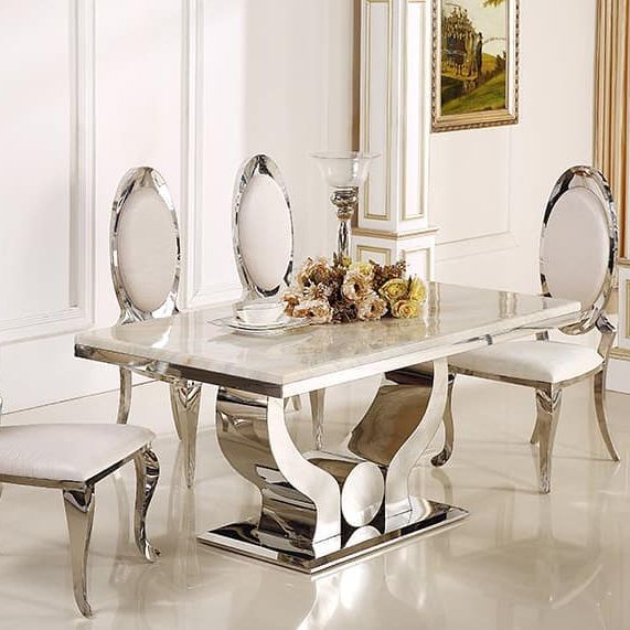 VALENZA ELITE MARBLE DINING TABLE