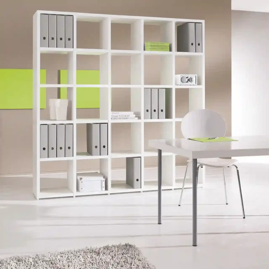 RENZO CONTEMPORARY GRID BOOKCASE