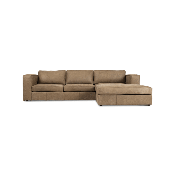 Huxley Corner Couch Kalahari Leather Brown