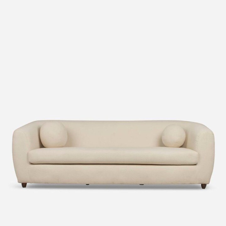 Ellis 4 Seater Couch LuxGuard Boucle Snowdown Nougat