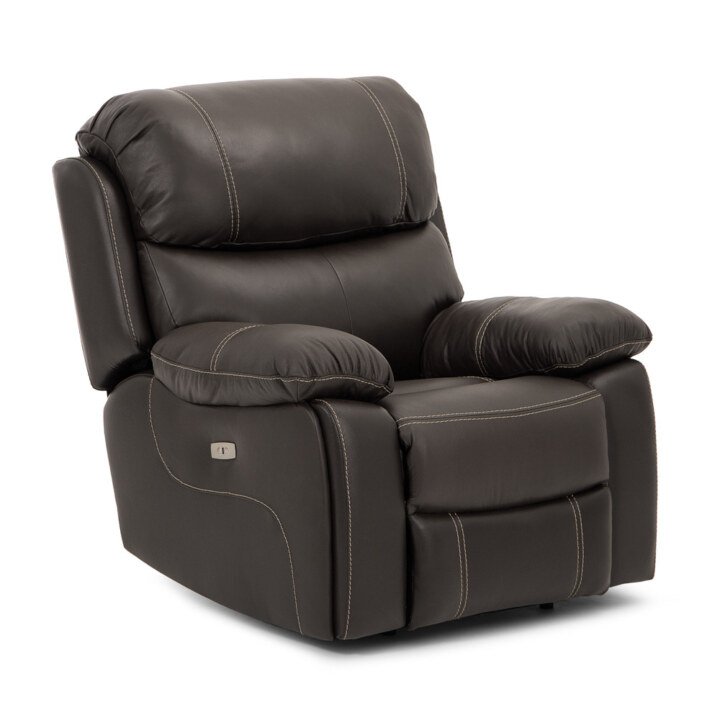 Halton Electric Single Recliner – Mocca