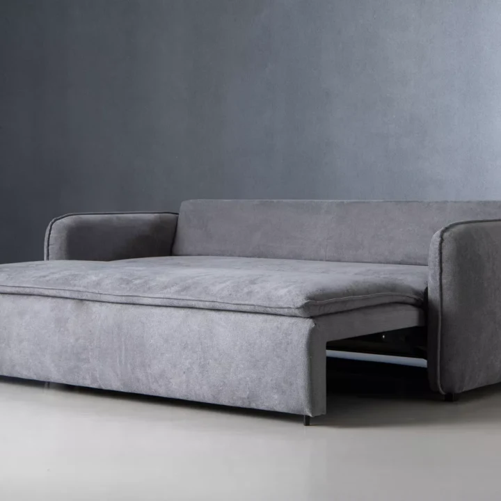 Hudson 3 Seater Sleeper Couch – Slate
