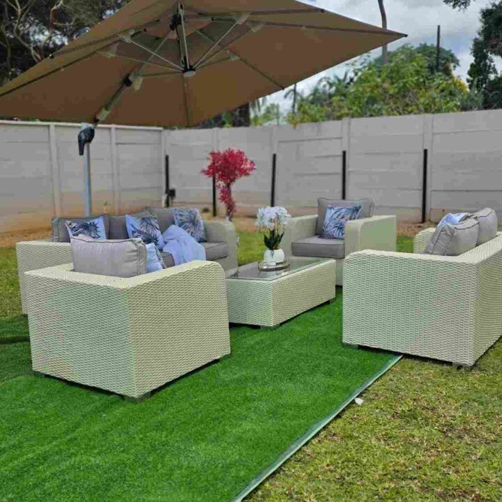 Serenity Woven Outdoor Lounge Set – 5 Piece Patio Collection